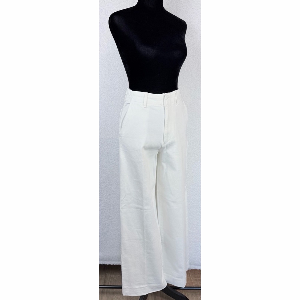 UNIQLO • White Wide-Leg High-Rise Trouser Style Jeans, XS - Picture 8 of 12